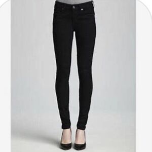 7 For All Mankind Black Skinny Jeans 26